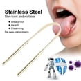 thumbnail image 1 of Limpiador 304 Acero Inoxidable Limpiador De Lengua Fresca Raspador Cuidado Oral Higiene Cuidado Herramientas Oro, 1 of 7