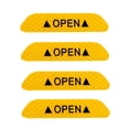 thumbnail image 3 of Kenally 4 Uds. De cinta reflectante de seguridad para puerta de coche, pegatinas de señal abierta, calcomanías de alerta, marca de advertencia Herramientas de reparación de automóviles Amarillo Kenally CZ9926-02B, 3 of 5