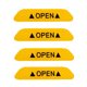 thumbnail image 3 of Kenally 4 Uds. De cinta reflectante de seguridad para puerta de coche, pegatinas de señal abierta, calcomanías de alerta, marca de advertencia Herramientas de reparación de automóviles Amarillo Kenally CZ9926-02B, 3 of 5