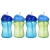 Playtex Baby Lil' Gripper Twist 'n Click 9 Ounce Straw Cup, 2 Count - Blue/Green