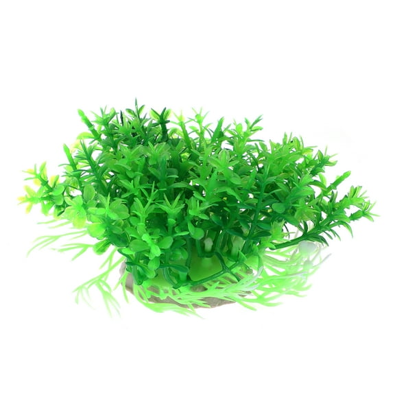 Unique Bargains 1 Pc Fish Tank Plants Decorations Artificial Aquarium Grass Ball Green 2.56x4.72 Inch