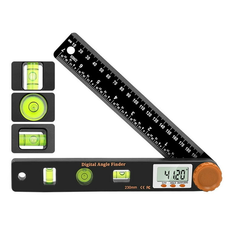 DJZ Spirit Level - High Precision LCD Display, 4-in-1