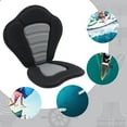 thumbnail image 3 of Adjustable Padded Kayak Seat with Back Support Storage Backpack Bag Canoe Backrest Seat, 3 of 7
