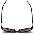 thumbnail image 5 of Women's Retro Polarized Butterfly Sunglasses - Grace Kelly "Too Hot to Handle" - Burgundy, 5 of 6