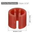 thumbnail image 2 of Uxcell Clothes Hanger Marker Blank Fit 3.5mm Rod for Garment Color Coding Red 100 Pack, 2 of 5