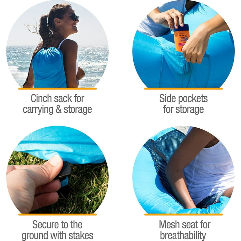 CleverMade QuikFill Outdoor AirChair Lightweight Recliner