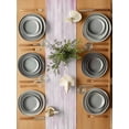 thumbnail image 6 of Summer Beach Table Runner, Sea Star Shell Seanut Gravel Pink Wood Grain Cotton Linen Kitchen Table Decoration Washable Dining Tabletop Runners for Home Party Decor 14x72 Inches, 6 of 9
