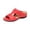 Red #003, variant on Sandals for Women Wedge Shoes Slip On Dressy Summer Comfortable Orthopedic Slides Sandals 2026 Casual Arch Support Platform Shoes 41