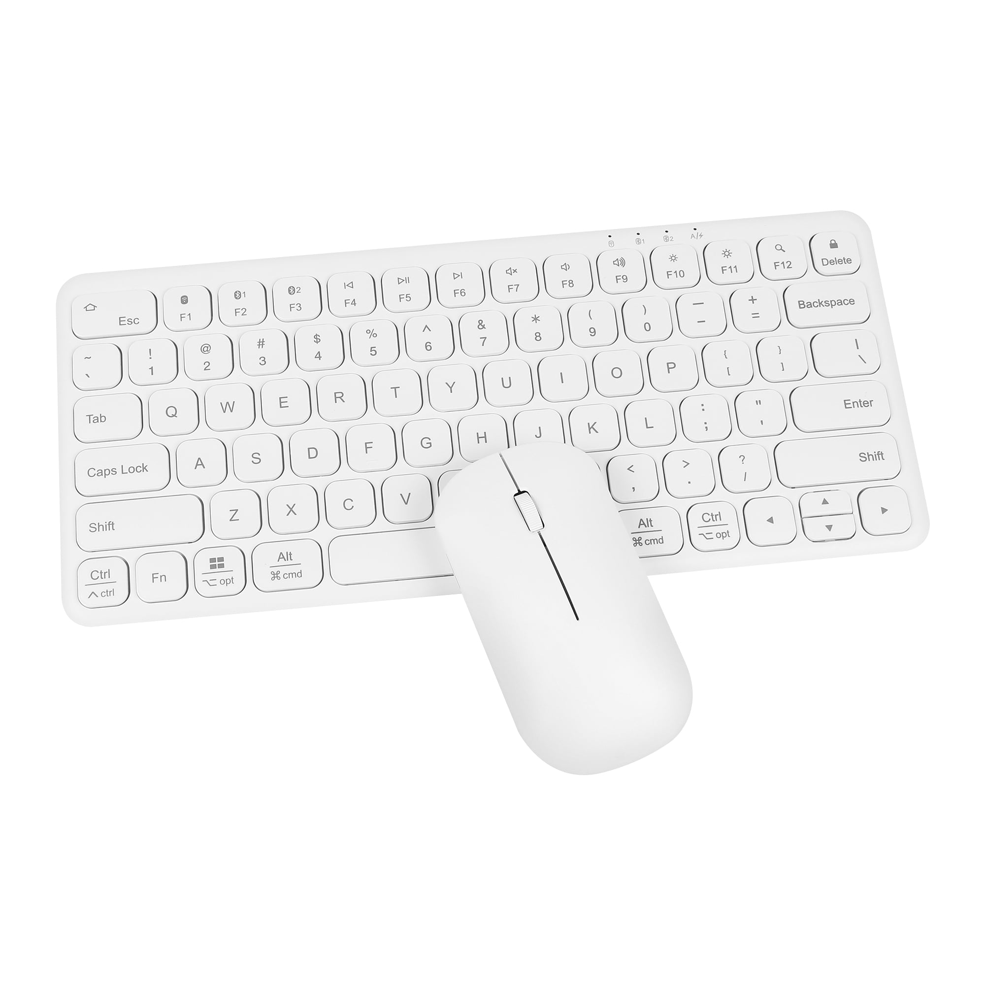 Wireless Keyboard Mouse Combo, 2.4G UltraThin Bluetooth Keyboard for