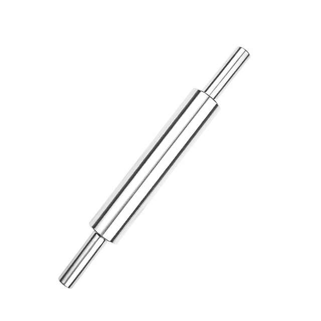 Stainless Steel Rolling Pin, Metallic-43cm-Rolling Pin for Baking | Stainless Steel Rolling Pin | Smooth Light Weight Non-Stick