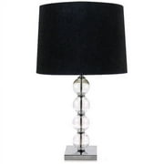 Ball Lamp Blk Shde Table Lamp
