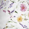 thumbnail image 6 of Wildflowers Valances for Windows Colorful Spring Floral Botanical Flower Plants Rod Pocket Curtain Valance Window Treatment Short Curtains for Kitchen Living Room, 60"x14", 6 of 9