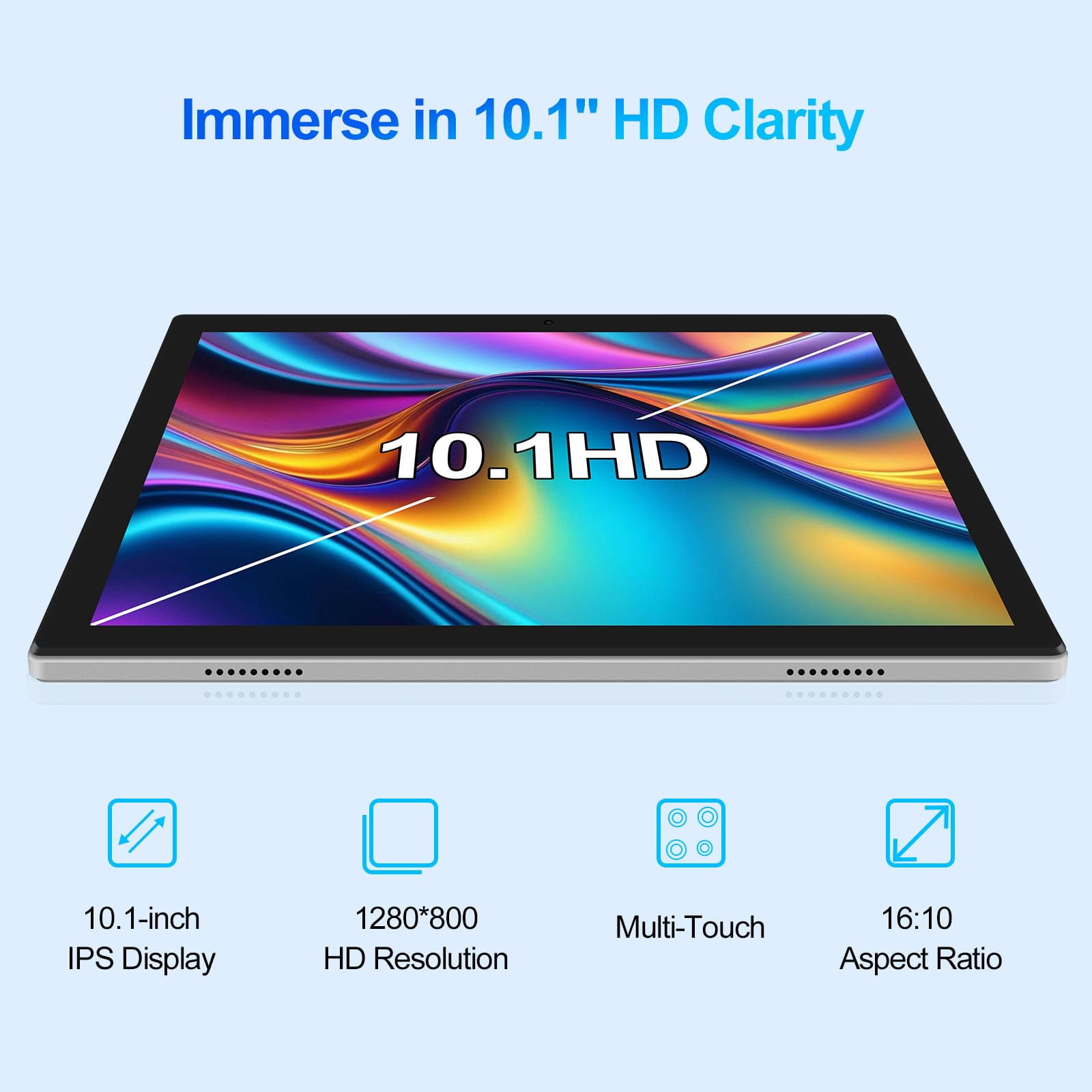 ATMPC Tablet 10 inch Android 14 Tablet with Octa Core Processor