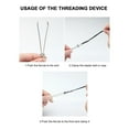 thumbnail image 6 of Elastic Drawstring Threader Tool with Metal Clip - DIY Cord Puller for Sweatpants Hoodie Waistband Replacement - Easy Elastic Band and Shoelace Threader for Clothing Repair, 6 of 7