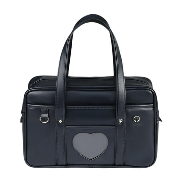 Bolso de hombro, resistente al desgaste, de viaje, de piel sintética, ligero y moderno para hombre. Azul profundo