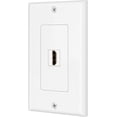 thumbnail image 3 of TNP HDMI Wall Plate (1 Port, White) HDMI Face Plate Socket Insert Jack Outlet Panel Mount Support 4K 60Hz HDR ARC/eARC, 3 of 5