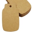 thumbnail image 3 of 100 PCS Mason Jar Shape Kraft Paper Tags Wedding Favor Blank Hang Tag with Free Natural Jute Twine, 3 of 5