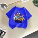 thumbnail image 3 of Camiseta de algodón de manga corta de verano de Mickey Minnie de Disney para niños, camisetas casuales de moda para niños y niñas, camisetas lindas de dibujos animados, ropa para niños, 3 of 5