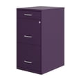 thumbnail image 4 of Space Solutions 3 Drawer Letter Width Vertical File Cabinet with Pencil Drawer, Midnight Purple, 4 of 6