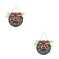 thumbnail image 3 of Kearding Señal de bienvenida para fiesta pequeña, puerta, tablero de rústico, plantas, lazo, colgante artesanal, porche de casa, Type3 NO3, 3 of 6