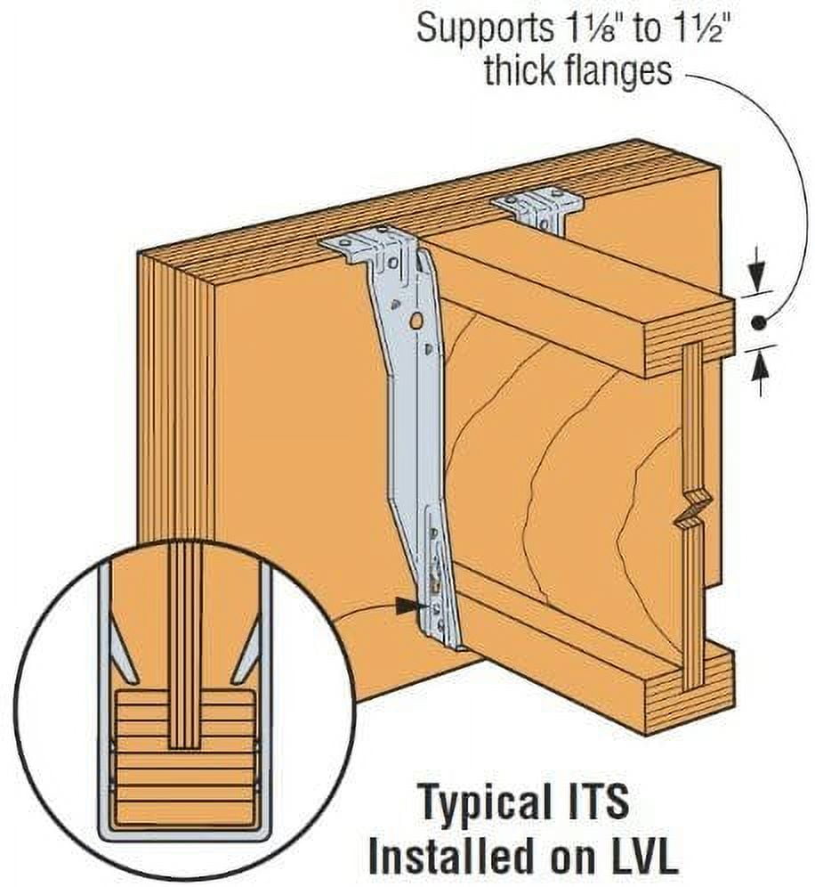 25 Pack Simpson Strong Tie ITS2.56/11.88 2-1/2" x 11-7/8" I-Joist Top Flange Hanger w/Strong-Grip Seat