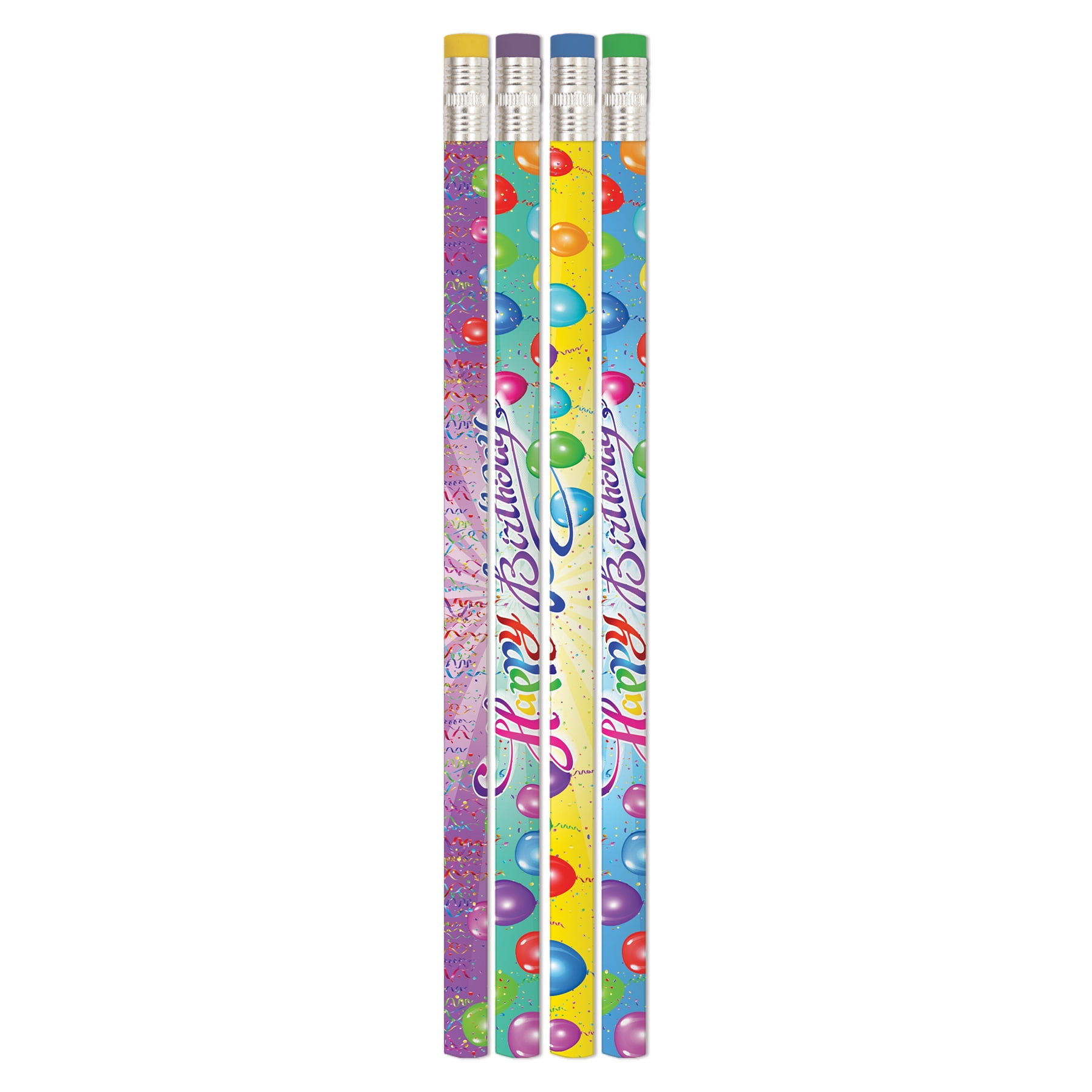 Musgrave Pencil Company Happy Birthday Rainbow Pencil, 12 Per Pack, 12 Packs