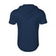 thumbnail image 4 of pstuiky Camisas de vestir de manga corta para hombre, Camiseta de manga corta con solapa desgastada para hombre, estilo europeo y americano, color liso camisetas de hombre xl, 4 of 4