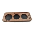 thumbnail image 3 of jifeng Café Porta Titulaire en Bois Non Glissement Expresso Inviolable Stand Tapis Inviolable Support 51mm Bois Dur, 3 of 9