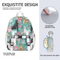 thumbnail image 5 of Labrador Dogs with Flowers Backpack for School,Cute School Bag,Schoolbag with Adjustable Shoulder Straps & Padded Back,15"x11.42"x5.5", 5 of 6