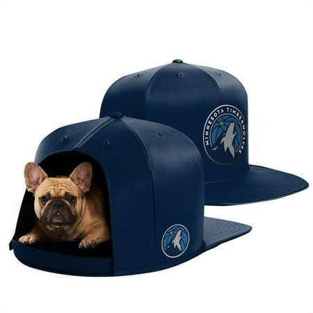 UPC: 0887786003063 | Blue Minnesota Timberwolves Medium Pet Nap Cap Dog Bed