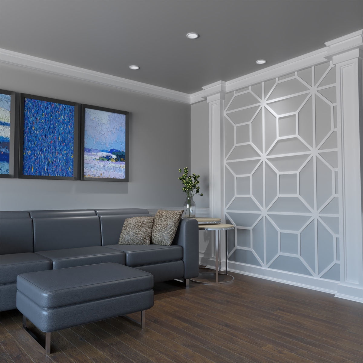 Large Marion Decorative Fretwork Wall Panels in Architectural Grade PVC