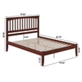 thumbnail image 4 of Mission King Solid Wood Platform Bed in Walnut, 4 of 9