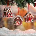 thumbnail image 3 of Christmas Gingerbread Small House Pendant Creative Xmas Tree Decorantions Hanging Ornament New Year Gift Home Decor 2023, 3 of 5
