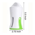 thumbnail image 2 of Green Vegetable Slicer For Quick Zoodles Spiral Cutter, Adjustable Salad Maker, Compact Design Handheld Spiralizer With Abs Stainless Steel Blades, Bpa-Free Non-Toxic Material For Low Carb Vegan Meals, 2 of 4