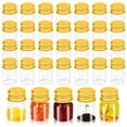thumbnail image 1 of Frascos de Vidrio ZSDRTYU Paquete de 100 Mini Frascos de 5 ml con Tapa Dorada, 1 of 7