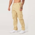 thumbnail image 1 of Pantalon Cargo pour Usage Quotidien Décontracté avec Multiples Poches Coupe Décontractée Pantalon Utilitaire pour Voyage en Plein Air et Randonnée, 1 of 7