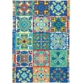 thumbnail image 2 of Coolnut Mexican Talavera Tablecloth, Waterproof Washable Polyester Square Table Cover, Durable Tablecloth for Kitchen Dining Table Party Decor, 54"x54", 2 of 7