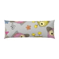 thumbnail image 2 of Lsque Cartoon Owls Body Pillow Case Cover,Ultra-Soft Microfiber Bed Pillow Cases 20x54 inches,Elegant Bedding,Breathable Durable Pillow Cover with Envelope Closure, 2 of 8