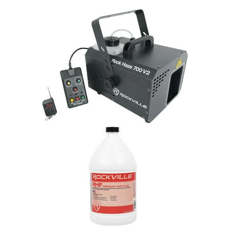 Rockville ROCKHAZE 700 CFM DMX Water Based DJ/Club Haze Machine+Gallon Fluid