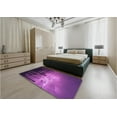 thumbnail image 5 of Ahgly Company Machine Washable Indoor Square Transitional Purple Area Rugs, 7' Square, 5 of 7