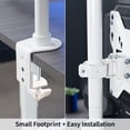 thumbnail image 2 of VIVO White Ultrawide Screen TV Desk Mount up to 55" Full Motion Television Stand, 2 of 8