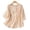 Khaki, variant on MOJOGO Women's Cotton Linen Shirts Loose Embroidered Blouse Lantern Sleeve A Line Tops Summer Going Out OutShapes White M