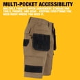thumbnail image 5 of Pantalones cortos de trabajo DEWALT Protradesman para hombre, polialgodón, color canela 38, 5 of 5