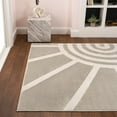 thumbnail image 5 of JONATHAN Y SANDSTONE 4 x 6 Area Rug, Aelius Scandinavian Abstract Sun Two-Tone - Beige/Cream, SND101A-4, 5 of 12