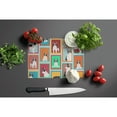 thumbnail image 3 of Lots of Black and White French Bulldog Glass Cutting Board Large 12 in x 15 in, 3 of 5