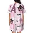 thumbnail image 3 of Bixox Women's Eiffel Tower and Butterflies Printed Pajama Set 2 Piece Lounge Set Top and Shorts Soft Pajamas, Shorts with Pockets, 3 of 7