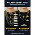 thumbnail image 3 of PROSTEEL 3mm/5mm Cuban Necklace Pure S925 Sterling Silver Chain for Women Sensitive Skin Hypoallergenic Gold Plated Birthday Graduation Gift for Female Mom Wife, 3 of 10