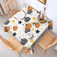 thumbnail image 2 of Autumn Halloween Pumpkins Pattern Square Tablecloth,Waterproof Square Table Cover,Wipeable Spillproof Washable Table Cover for Home Kitchen Party Decor 42"X42"(107x107cm), 2 of 6