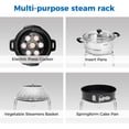 thumbnail image 5 of Xiao Hua Stainless Steel Steamer Rack Triangle Rack Steamer Basket Food Rack Pressure Cooker Air Fryer Rack, 3-Piece Set, 5 of 5
