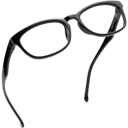LifeArt Blue Light Blocking Glasses, Anti Eyestrain, Computer Reading Glasses, Gaming Glasses, TV Glasses for Women Men, Anti Glare (Black, +1.50 Magnification)